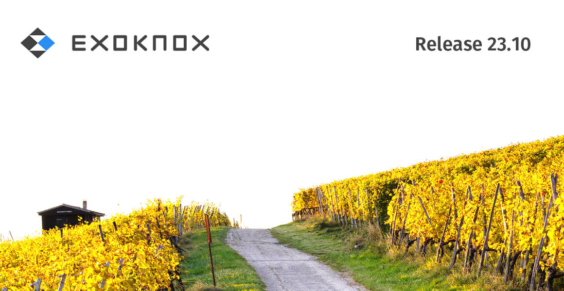 Weinreben - Titelbild der Releases 23.10 von EXOKNOX